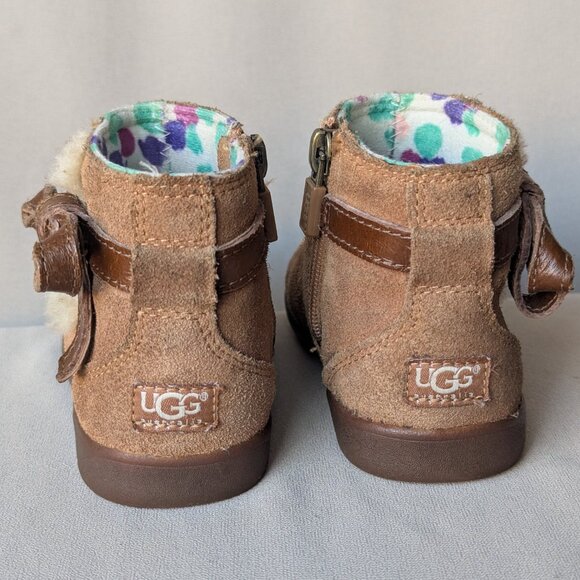 UGGS Libbie Girl's Kids Suede Boots, Size 8 US - Picture 4 of 8